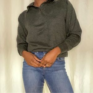 Linea Uomo Grey Sweater | Golf Sweater | 2 Button Sweater | Linda Uomo